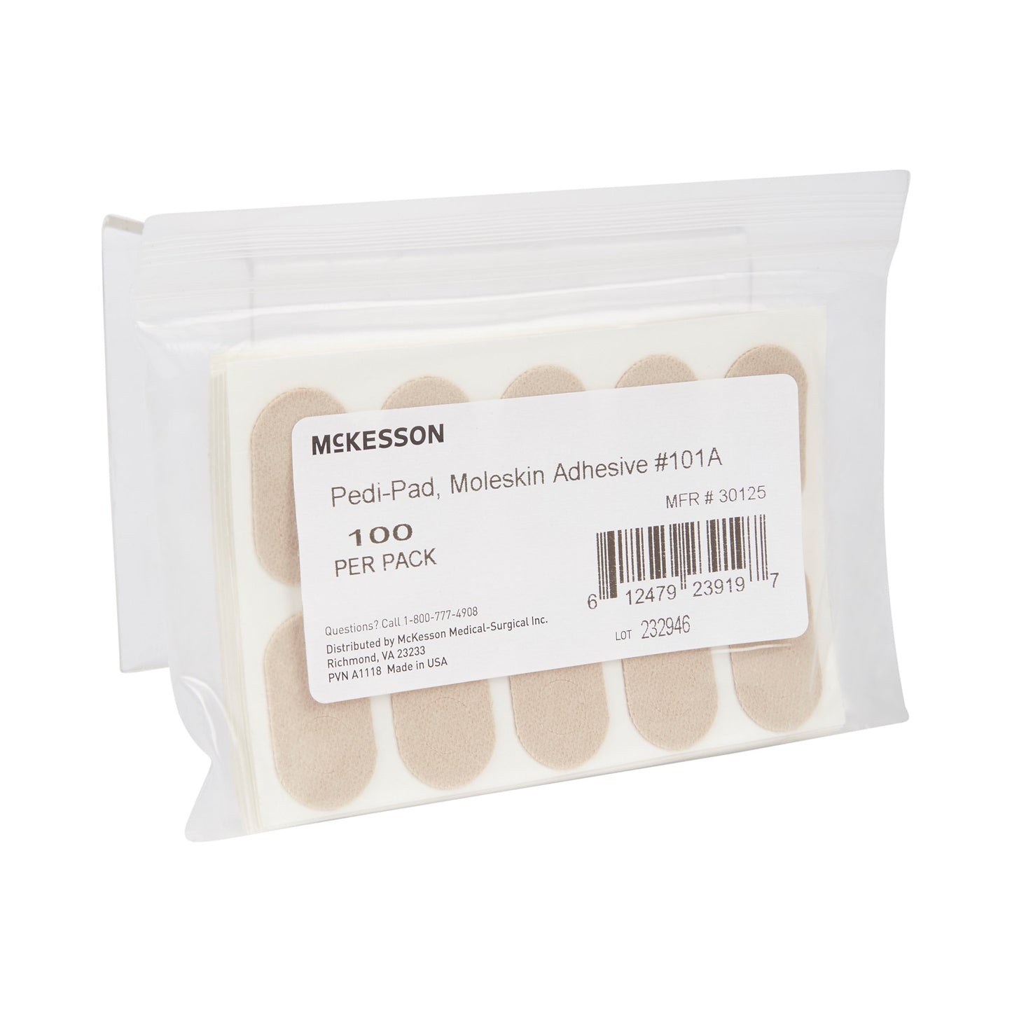McKesson Pedi-Pad Beige Protective Pad, Size 101-A