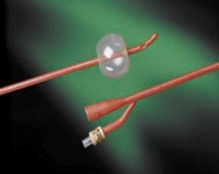 Bard 0102L14 Bardex Lubricath Foley Catheter, 14 Fr., Medium, Coude Tip