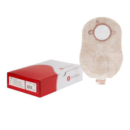 Hollister 18903 New Image Two-Piece Transparent Urostomy Pouch, 57 mm Flange, Red Match