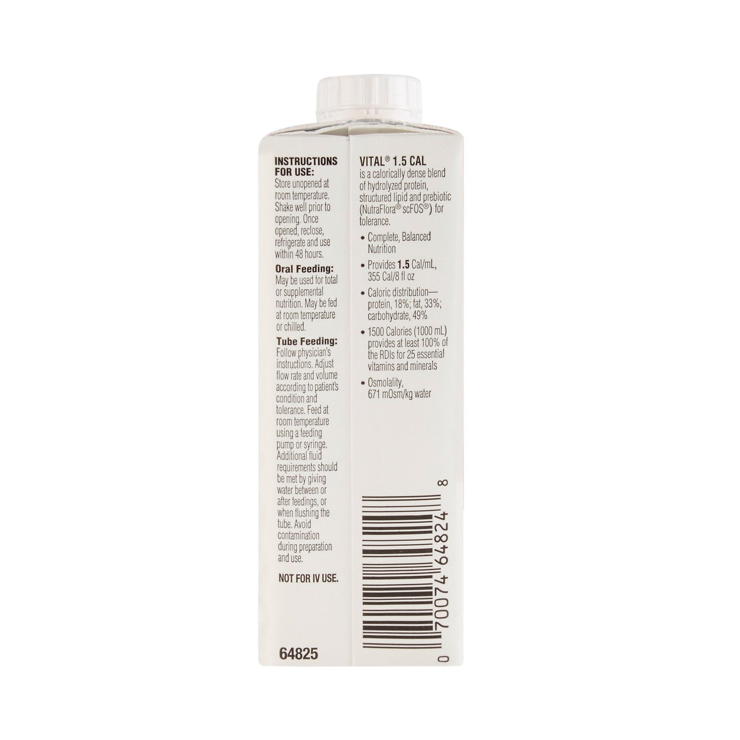 Vital® 1.5 Cal Vanilla Peptide-Based Therapeutic Nutrition for Tolerance, 8-oz.