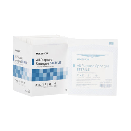 McKesson Sterile Nonwoven Sponge, 2 x 2 Inch, 4-Ply by McKesson Brand product image