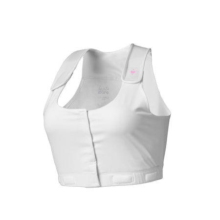 heart&core Sports and Medical LLC HC00001WL Larissa Post-Surgical Bra, White, Large