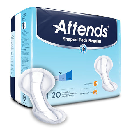 Attends SPDRA Shaped Bladder Control Pads, Regular