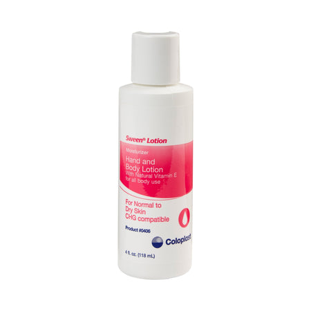 Coloplast Sween Moisturizing Hand and Body Lotion 0406 with Vitamin E 4 oz bottle by Medline