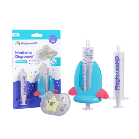 Playhouse MD 1011 Medicine Buddy Rocket Medication Dispenser for Infants, Babies & Toddlers