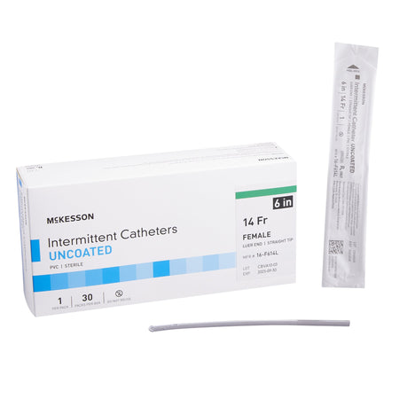 McKesson 16-F614L Female Urethral Catheter, 14 Fr, Luer Tip
