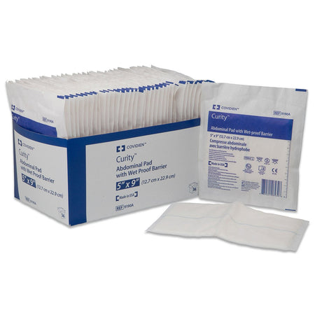 Cardinal 8194A Curity Abdominal Pad, 8 x 10 Inch