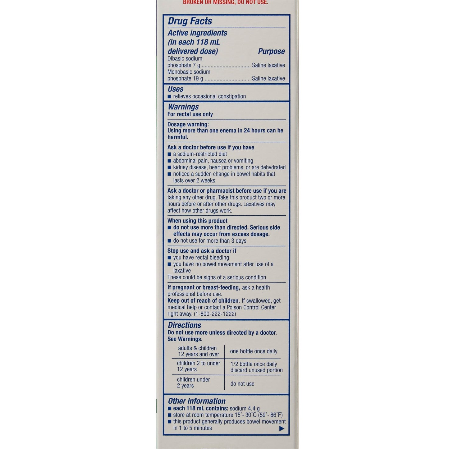 sunmark® Enema, 4.5 oz