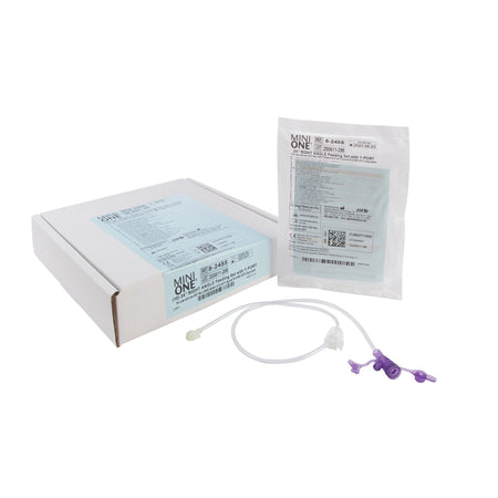 Applied Medical Technology Inc Aug-55 Mini ONE Right Angle Connector with Y-Port, 24 Inch, Purple