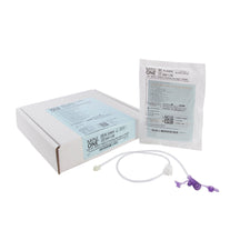 Mini ONE Right Angle Connector with Y-Port, 24 Inch, Purple