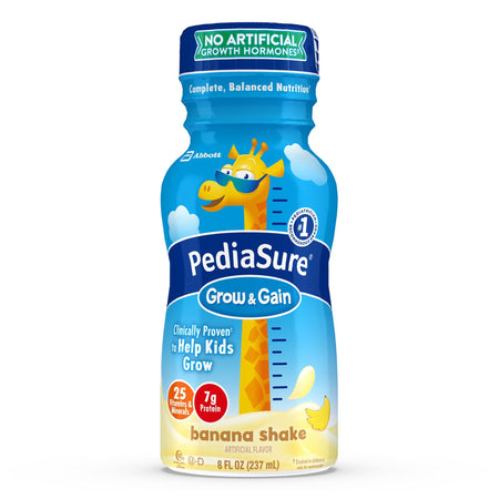 Abbott Nutrition 58052 PediaSure Grow & Gain Banana Shake, 8-ounce bottle