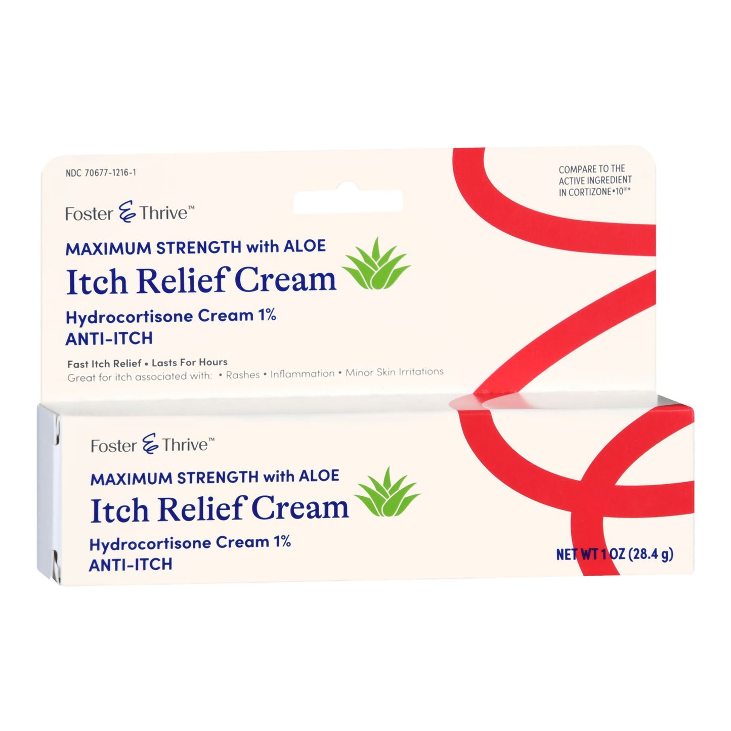 Foster & Thrive™ Hydrocortisone Cream with Aloe, 1-ounce tube