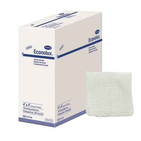 Hartmann 1088429 Econolux Sterile Gauze Sponge, 4 x 4 Inch, 12-Ply
