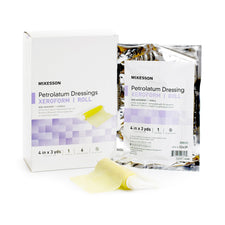 McKesson Xeroform Petrolatum Impregnated Dressing, 4 Inch x 3 Yard