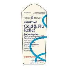 Foster & Thrive™ Nighttime Cold & Flu Liquid Relief, Cherry flavor