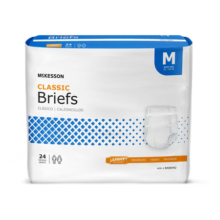 McKesson BRBRMD Classic Light Absorbency Incontinence Brief, Medium