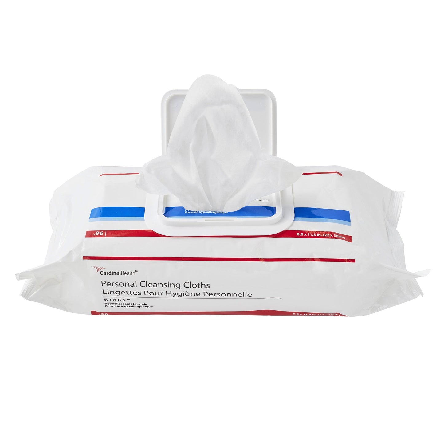 Cardinal 5399S Health™ Wings™ Personal Cleansing Cloths, Soft Pack, 96 ct.