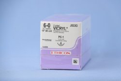 Ethicon 124100 Coated Vicryl Polyglactin 910 Absorbable Suture with Needle