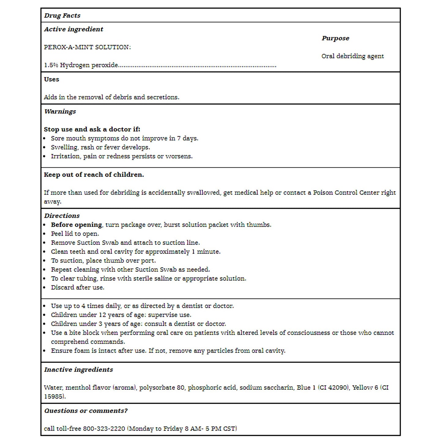 Toothette® Single Use Suction Swab System