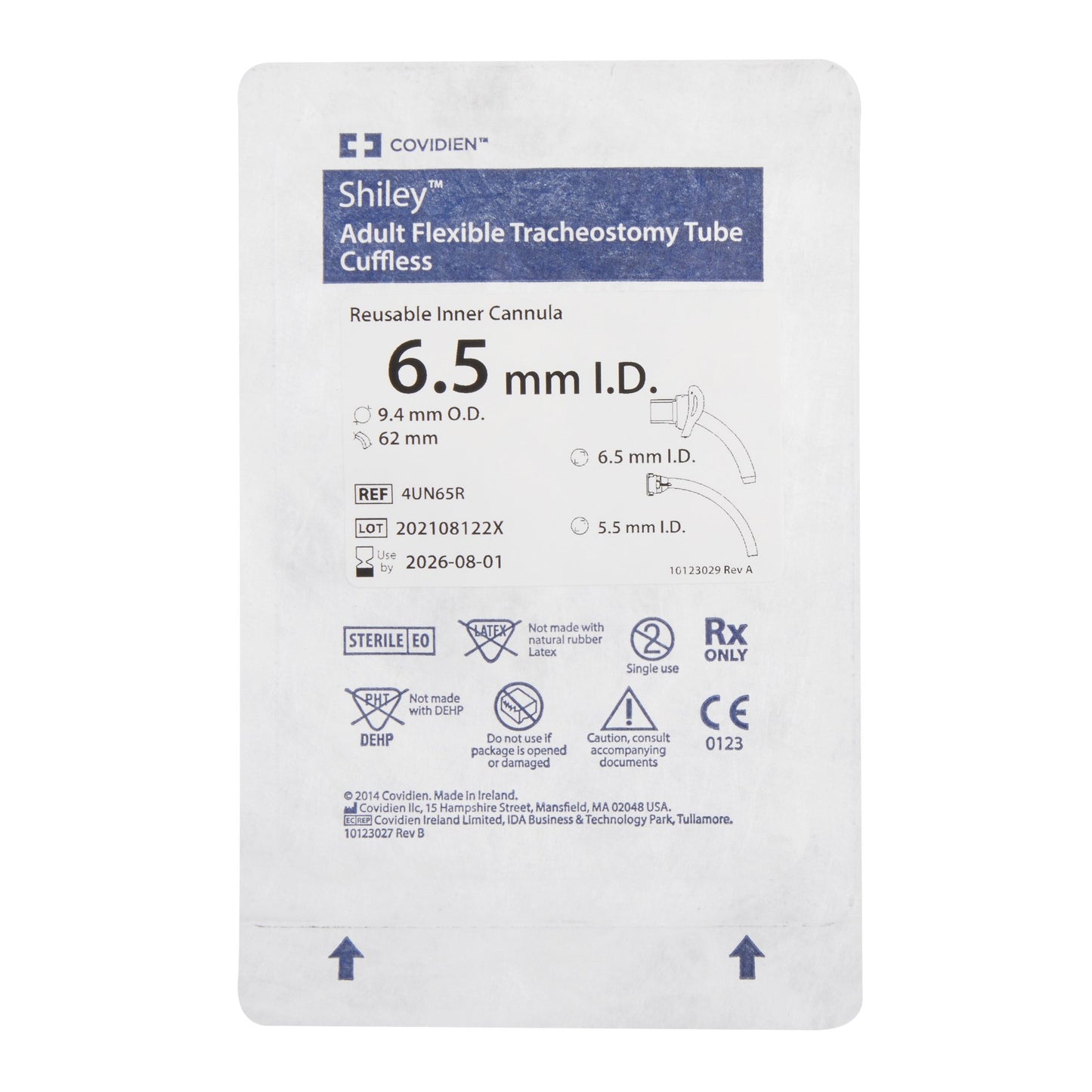 Uncuffed Tracheostomy Tube Shiley™ Reusable IC Size 4.0 Adult