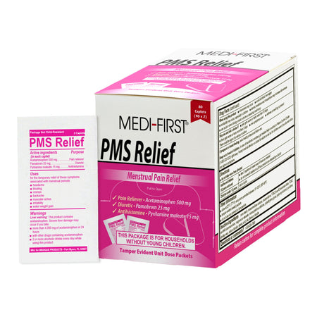 Medique Products 82380 Medi-First PMS Relief Acetaminophen / Pamabrom / Pyrilamine maleate Pain