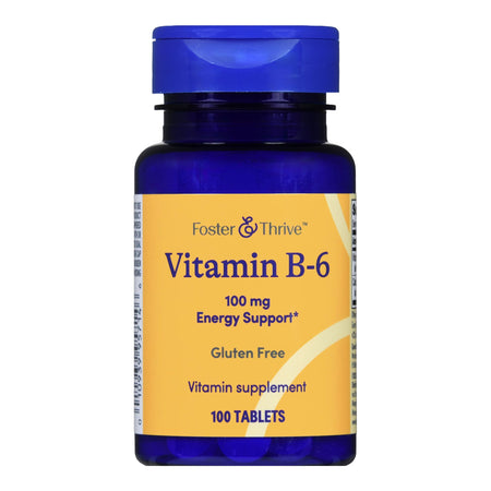 McKesson 1093995714 Foster & Thrive Vitamin B-6 100 mg Tablets