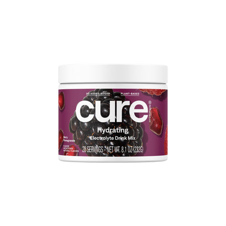 Cure Hydration HM7002 Electrolyte Drink Mix, Berry Pomegranate, 7.2-ounce Jar