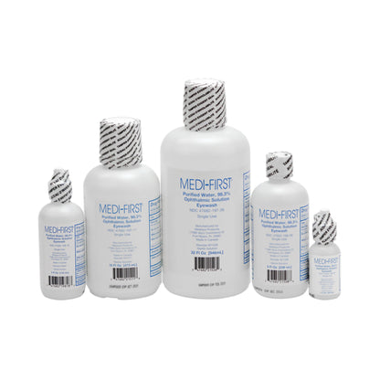 Medi-First® 98.3% Purified Water Ophthalmic Solution Eyewash, 1-quart Bottle