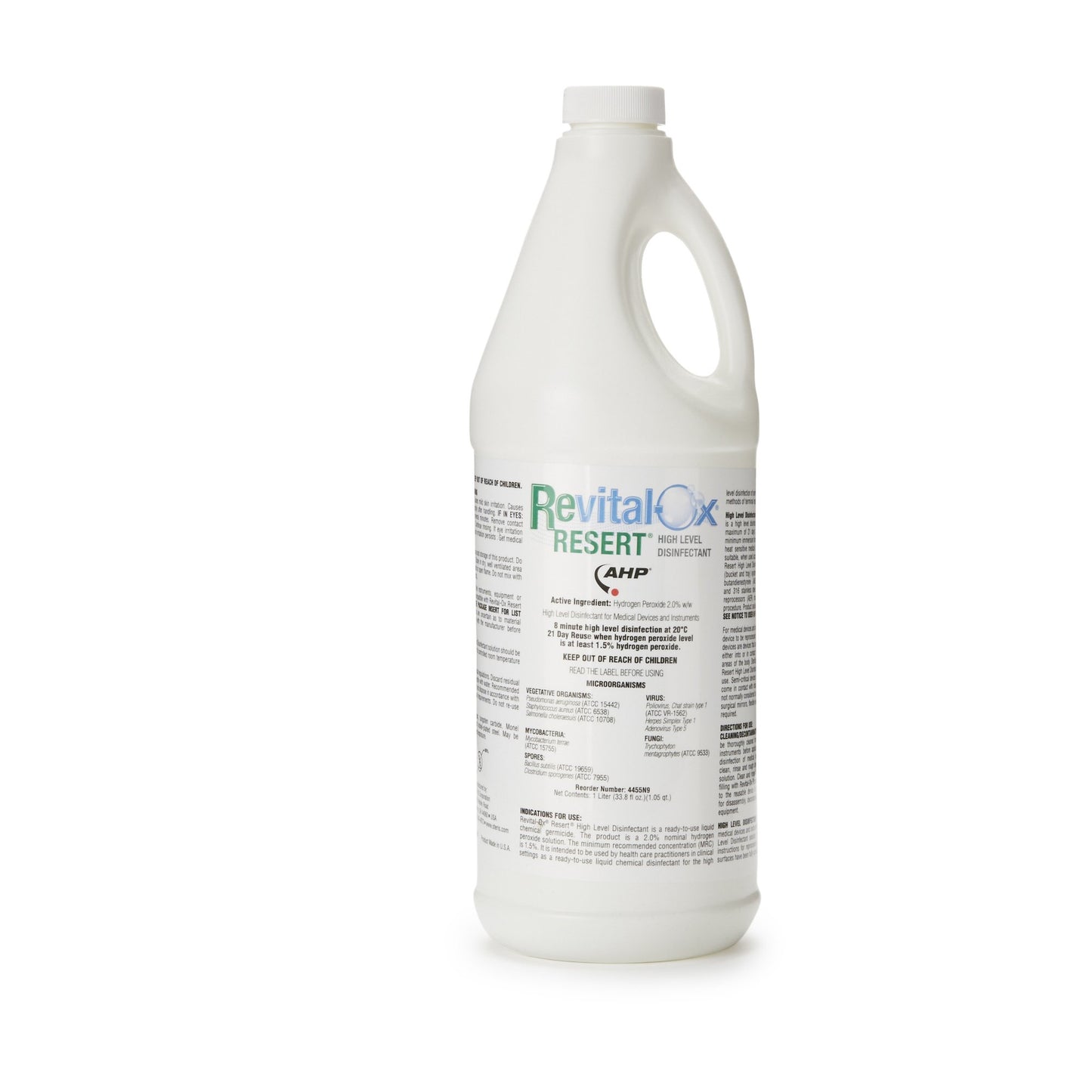 Revital-Ox RESERT Hydrogen Peroxide High Level Disinfectant, 1 Liter Bottle by Steris product image