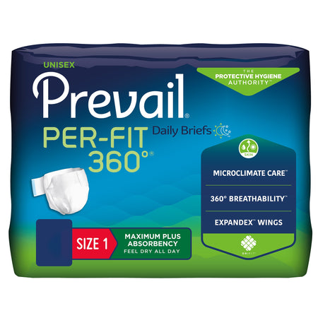First Quality PFNG-012/2 Prevail Per-Fit 360° Daily Briefs, Maximum Plus, Size 1