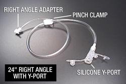Applied Medical Technology Inc Jun-22 AMT Right Angle Connector with Y-Port Adapter, Mini Classic, 24 inch