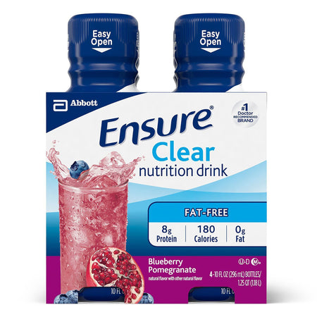 Abbott Nutrition 56500 Ensure Clear Therapeutic Nutrition, Blueberry Pomegranate, 10-ounce bottle