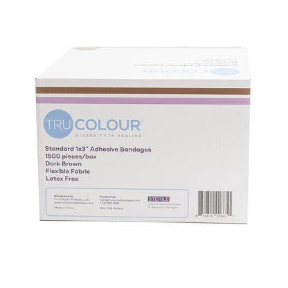 TruColour® Dark Brown Adhesive Strip, 1 x 3 Inch