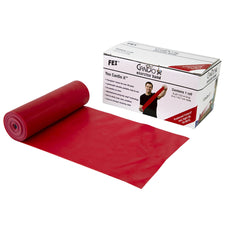 CanDo® Low Powder Exercise Resistance Band, Red, 5