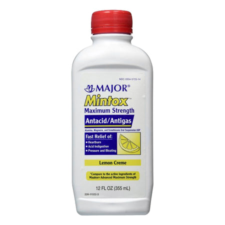Major Pharmaceuticals 904572514 Mintox Aluminum Hydroxide / Magnesium / Simethicone Antacid