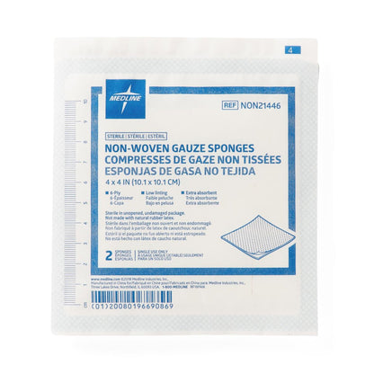 Avant Gauze® Sterile Nonwoven Sponge, 4 x 4 Inch, 6-Ply