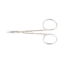 Iris Scissors Miltex® 4 Inch Length OR / Surgical Grade German Stainless Steel NonSterile Finger Ring Handle Curved Sharp Tip / Sharp Tip
