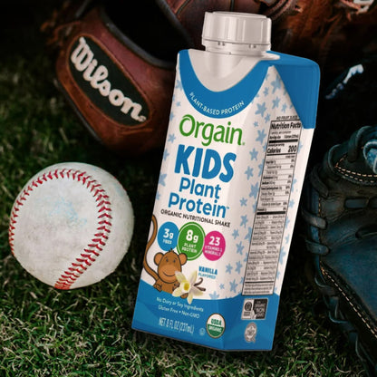 Orgain® Kids Plant Protein™ Organic Nutritional Shake, Vanilla, 8-ounce carton