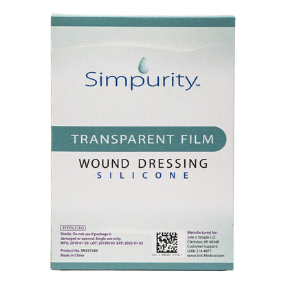 Transparent Film Dressing Simpurity™ 4 X 5 Inch Without Delivery Method Rectangle Sterile