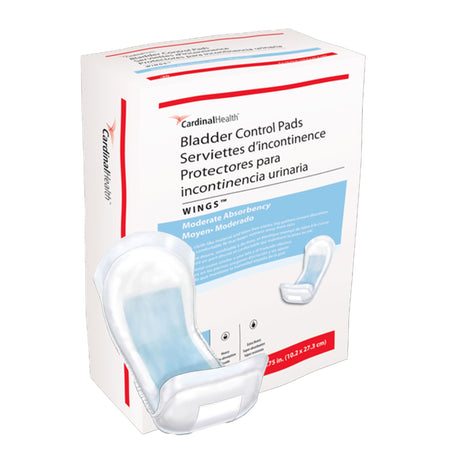 Cardinal 1110B Sure Care Bladder Control Pads, Moderate Absorbency, 4 x 10.75 Inch