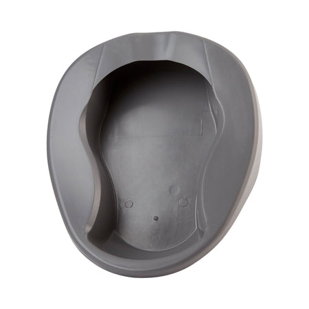 McKesson 56-80217A Pontoon Plastic Bedpan, 2 Quart / 1893 mL, 15 L Inch, Graphite