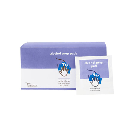 Cardinal Health Alcohol Prep Pads, 9 x 4.5 Centimeter, Individually Packaged by Cardinal product image