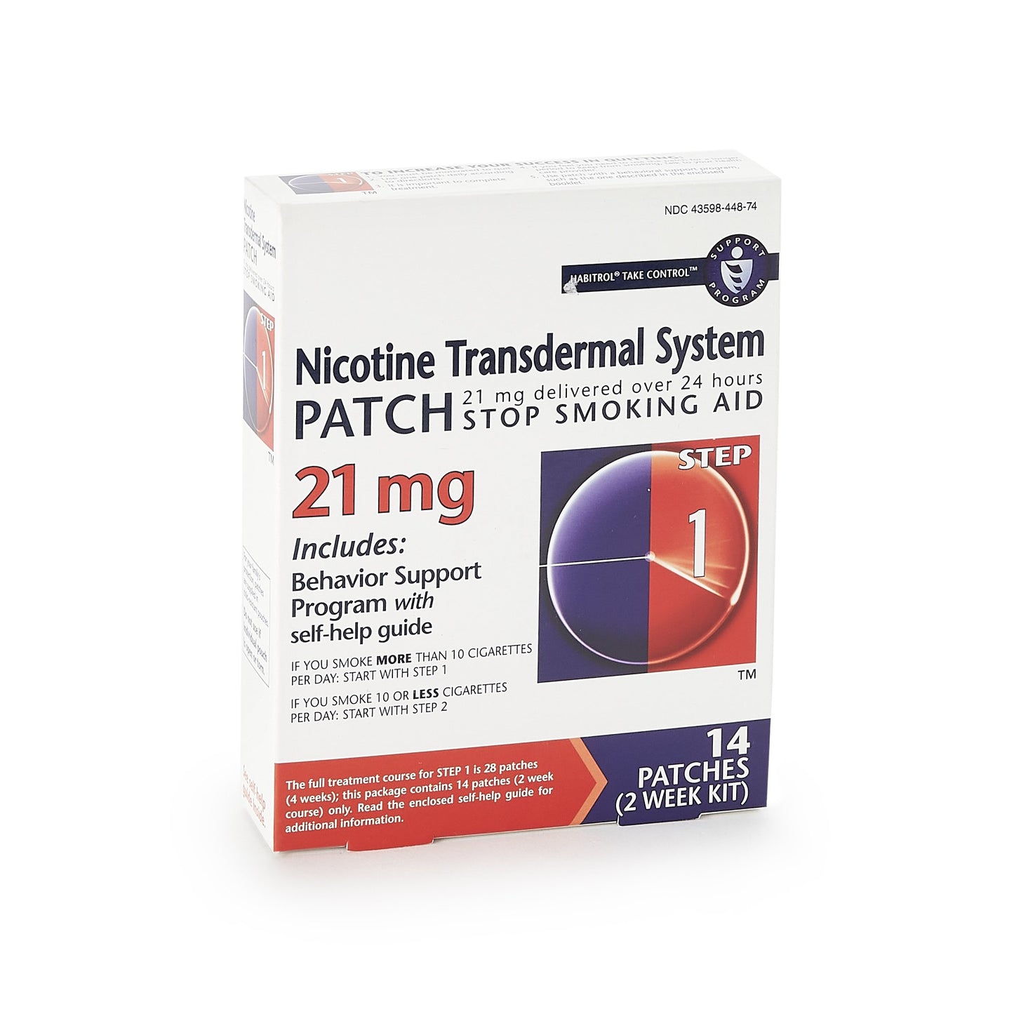 Habitrol® 43598044874 Nicotine Transdermal System Patches 21 mg