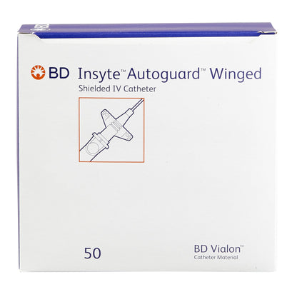 Insyte™ Autoguard™ Peripheral IV Catheter, Winged Hub