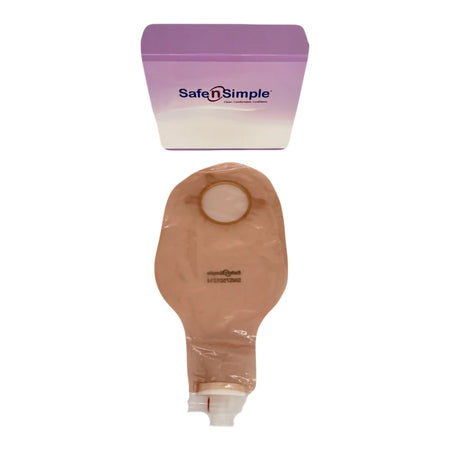 Safe N Simple 1242519 Urostomy Pouch, 9 Inch Length, Opaque