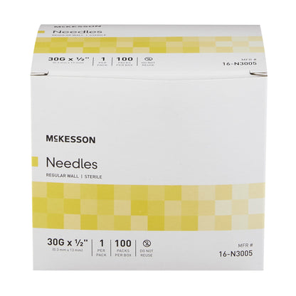 McKesson Hypodermic Needle, 30 Gauge, 1/2 Inch