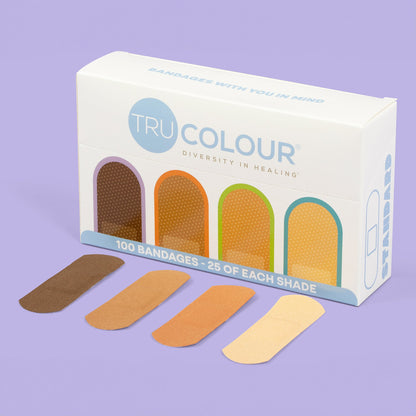 TruColour® Beige / Olive / Brown / Dark Brown Adhesive Strip, 1 x 3 Inch