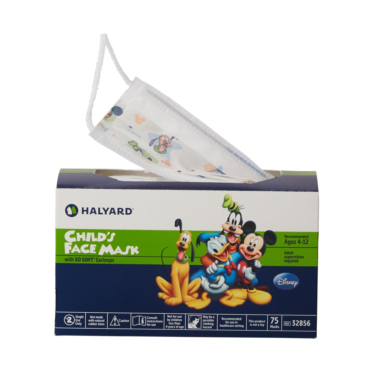 Halyard Procedure Mask Pleated Earloops Child Size Kid Design (Disney)