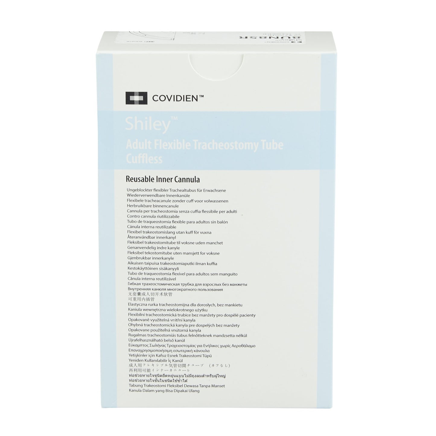Uncuffed Tracheostomy Tube Shiley™ Reusable IC Size 8.0 Adult