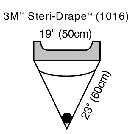 3M 1016 Steri-Drape Sterile Irrigation Pouch Surgical Drape, 19 x 23 Inch